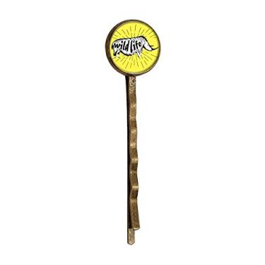 Imagem de Bobby Pin de cabelo preto com contorno natural de rinoceronte animal