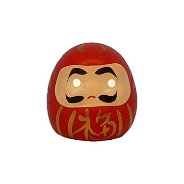 Imagem de Kit 3 Boneco Daruma Omiyague Presente Buda Sorte Amuleto 5,0 cm