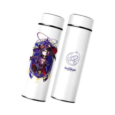 Imagem de Mona Garrafa de água térmica, Genshin Impact Sports Garrafa de bebida isolada fofa para casa Escola Viagem ao ar livre