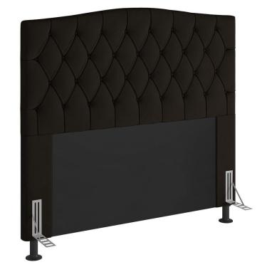 Imagem de Cabeceira King Size Greta 193Cm Com Frame Marrom