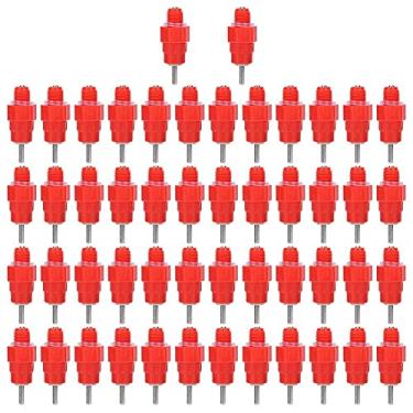 Imagem de 50pcs 304 Aço Inoxidável 360 ° Copo para Beber Frango Totalmente Automático Máquina de Beber para Aves Alimentador de Aves Bebedor de Mamilos de Água Parafusos