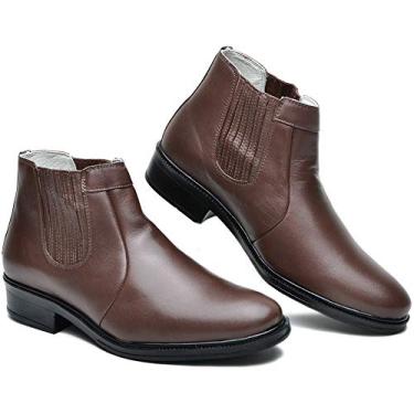 Imagem de Botina Social Urbana Pelica sola PU cla AE40 mestiço (38, pelica cafe)