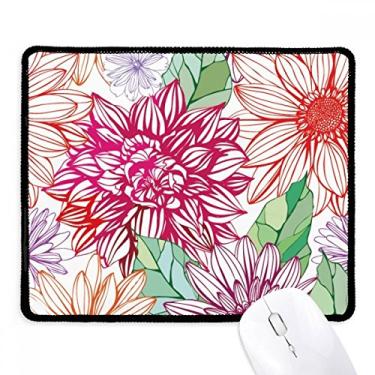 Imagem de Tapete de borracha para jogos com estampa de flor e pompom com borda costurada