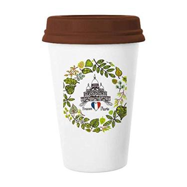 Imagem de Basilique Paris França Ilustração Caneca Café Copo Cerâmica Copo Copo