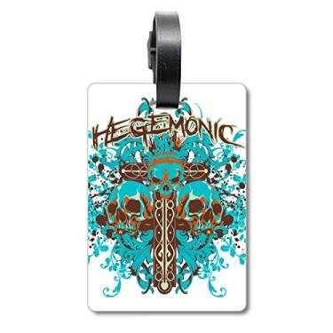 Imagem de Graffiti Street Blue Black Skull Bagcase Bag Tag Luggage Card Hanging Scutcheon Label
