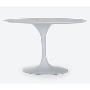 Imagem de Base de Mesa de Jantar Saarinen Oval Para Tampo de 160x90 até 244x122 cm Branca
