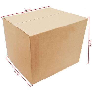 Imagem de Caixa Para Correio De Papelão Básica 10 Unidades Embalagens 31cm x 30cm x 28cm