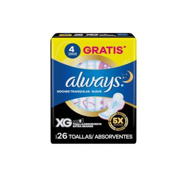 Imagem de Absorvente Noturno Always Noites Suaves 26un