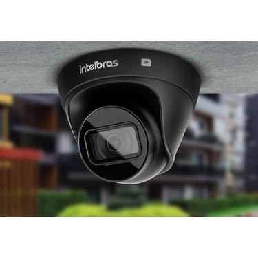 Imagem de Câmera Dome infra IP HD 2.0 Megapixels 2.8mm PoE P67 Onvif H.265 Intelbras VIP 1230 D G4 Black