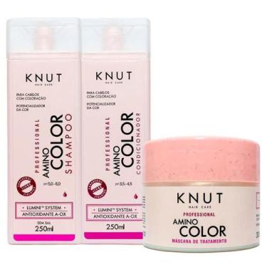 Imagem de Kit Knut Amino Color Shampoo, Condicionador E Máscara