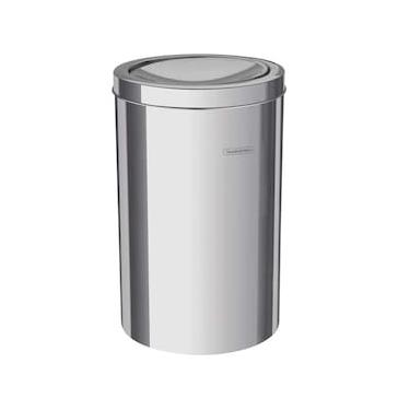 Imagem de Lixeira Tramontina com Tampa Basculante Swing 94542/112 em Aço Inox – 12 L