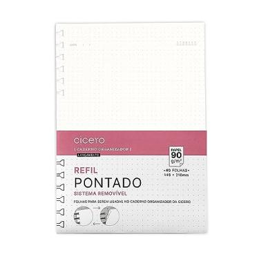 Imagem de Refil Caderno Organizador 40 Fls Offset 90G Pontado A5, Cicero