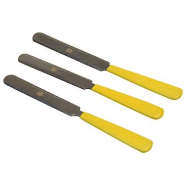 Imagem de 3 peças de lixa de porca calibrada para guitarra amarela dupla face selim ferramenta Luthier acessório