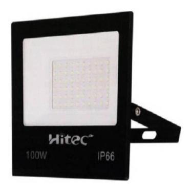 Imagem de Refletor Led Holofote 100W Slim Bivolt - Branco Frio Ip66 - Hitec