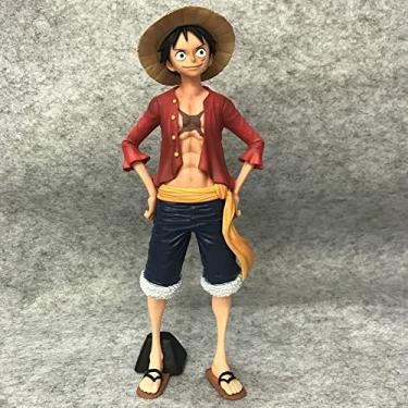 Imagem de 25cm ONE Piece Monkey D. Luffy Straw Hat Group Boxed Figure Action Figure PVC Environmental Protection Materials Collection Model Decoration Ornaments Gift