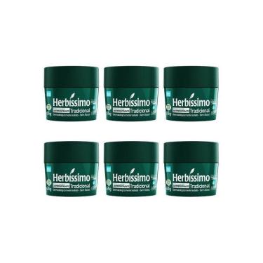 Imagem de Desodorante Creme Herbíssimo 55G Tradicional - Kit Com 6Un