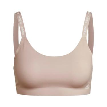Imagem de adidas Sutiã feminino sem costura Micro Flex sem costura, Chicote pêssego/branco, P