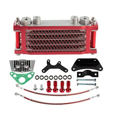 Imagem de Refrigerador de óleo de motor de motocicleta universal 125cc 140cc Dirt Bike Monkey Bike DAX Pocket Bike ATV Motocicleta Universal Oil Cooler Radiador conjunto