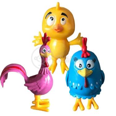 Imagem de Kit 4 Bonecos Galinha Pintadinha E Sua Turma