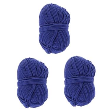 Imagem de NUOBESTY 3 Pecas fio de tricô para todos os tricôs fio de bebê fio grosso agulhas de crochê fio de algodão para tricotar fio de algodão para crochê suave Fio texturizado suíte