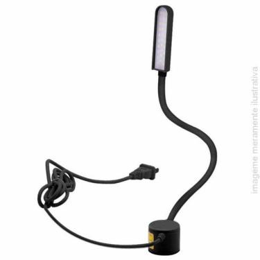 Imagem de Luminária Para Máquina De Costura Com Fixação Magnética E Touch Screen 20 Leds