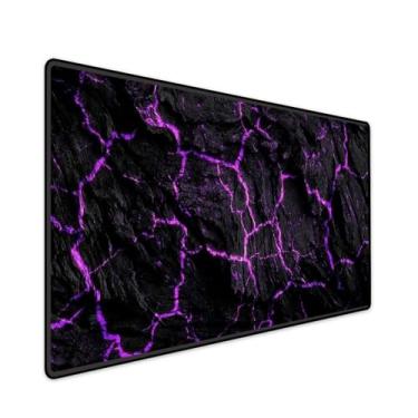 Imagem de Mouse Pad Gamer Grande Speed Anti Derrapante Profissional Desk Pad Large Wide 120X60 - Terra Roxa