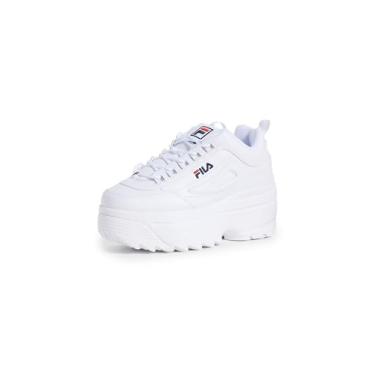 Imagem de Fila Tênis feminino Disruptor Ii Wedge, Branco/azul marinho/vermelho, 38
