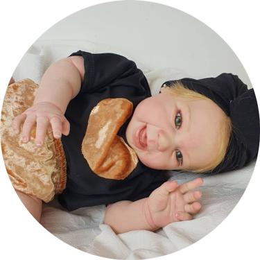 Imagem de Bebe Reborn Super Realista Corpo de Pano Linda + Enxoval