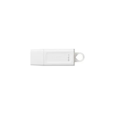 Imagem de Pen Drive 64GB Kingston DataTraveler Exodia, USB 3.2, Branco - KC-U2G64-5R