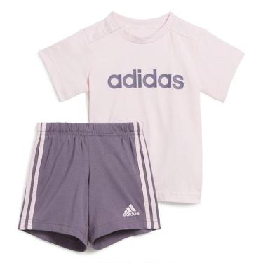 Imagem de Conjunto Adidas Camiseta + Short Logo Linear Infa-Feminino