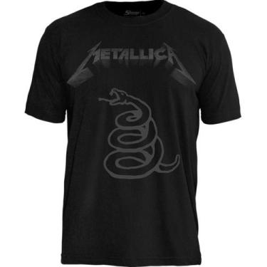 Imagem de Camiseta Metallica Black Album - Stamp