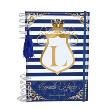 Imagem de Caderneta de Saúde Vacina A5 Personalizada Realeza Menino
