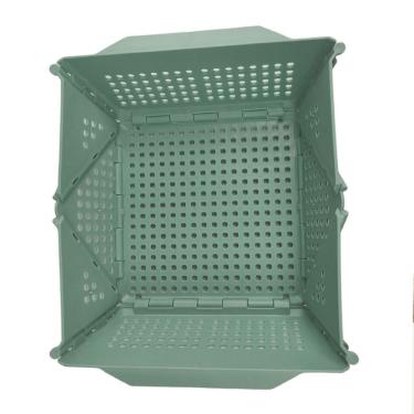 Imagem de Cesta Secar Frutas Verduras Vegetais Dobravel Cozinha Copa Pia Organizador Objetos