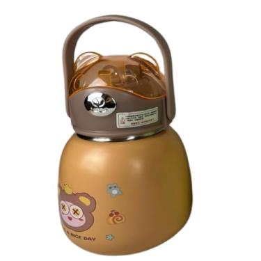 Imagem de Garrafa Térmica Água Inox 1000ML Academia Squeeze Carro LM-P1568-MR (Marrom)