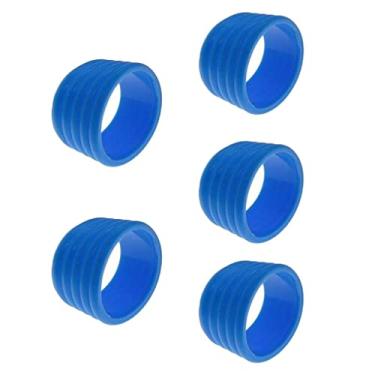 Imagem de Colaxi 5 lotes elásticos para raquete de tênis, aderência, badminton, faixa de transpiração - azul