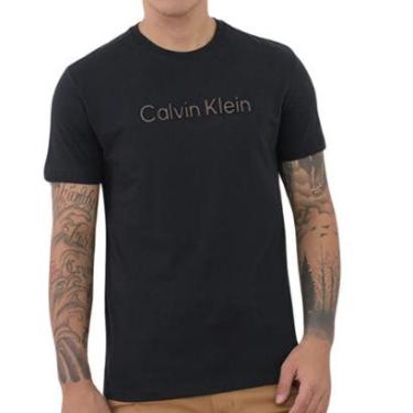 Imagem de Camiseta Calvin Klein Embossed Preta-Masculino