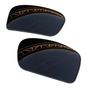 Imagem de LenzProse Lentes de reposição polarizadas de 1,5 mm para óculos de sol Oakley Gascan OO9014 60 mm, antiarranhões | Ajuste perfeito
