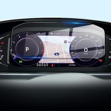 Imagem de LFOTPP Protetor de tela de cabine digital Pro 10,25' para Atlas (2021-2023), Volkswagne T iguan Allspace (2021-2023), Arteon (2022-2023), T-Roc (2020-2022), protetor de tela de aglomerado de calibre digital 10,2 polegadas, velocímetro