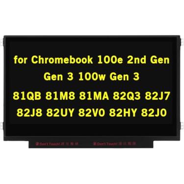 Imagem de GBOLE Novo painel de tela de substituição B116XTN02.3 para Lenovo 100e Chromebook 2ª geração 3ª geração 81QB 81M8 81MA 82Q3 82J7 82J8 82UY 82V0 29.5 cm HD 1366x768 30Pin LED LCD Screen Panel