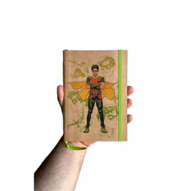 Imagem de Sketchbook Caderno Jovens Titãs com Elástico e Marca Página Aquarela (Branco 180g 80 Páginas, M (10x14cm))