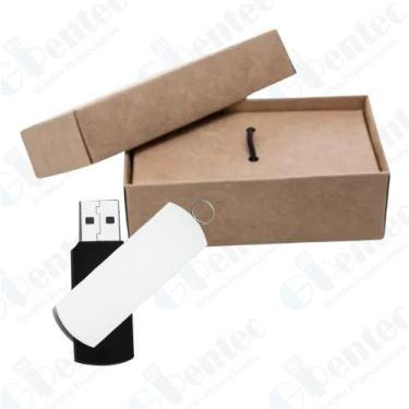 Imagem de Kit Caixinha + Pen Drive Giratório Personalizado (REF-KT6) - Gipentec,
