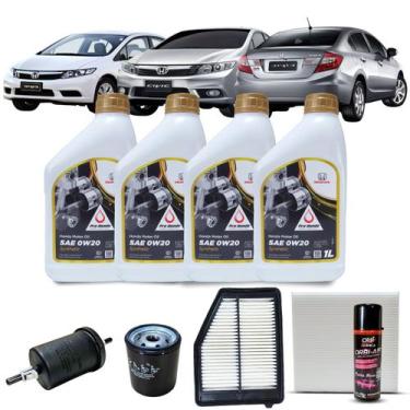 Imagem de Kit Troca de Óleo Honda Civic G9 1.8 / 2.0 2013-2015
