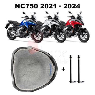 Imagem de Forração Honda NC 750X Baú Forro Acessório Cinza + 2 Antena - Jaspe At