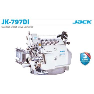 Imagem de Overlock 4 Fios Com corte de linha Cilindrica-JK797DI4-Jack, 220V
