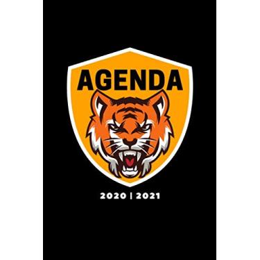 Imagem de AGENDA SCOLAIRE 2020-2021: Agenda semainier (Septembre 2020/Septembre 2021) | Agenda Ado Garçon Fille | Collège, lycée, étudiant | Gamer Tigre Blason | 140 pages d'organisations