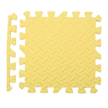 Imagem de 12 peças de tapete de espuma EVA intertravado, ladrilhos de espuma, piso de playground, tapete de quebra-cabeça, várias cores, tapete antiderrapante com borda de acabamento