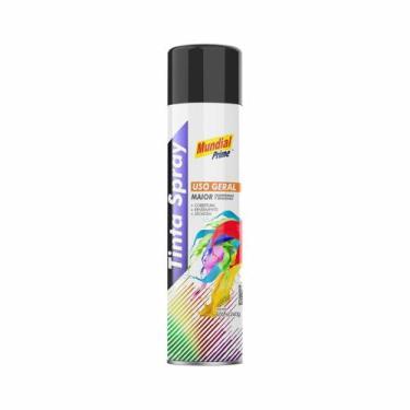 Imagem de Tinta Spray Cor Preto Fosco Conteúdo 400ml - Mundial Prime
