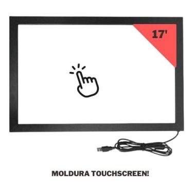 Imagem de Tela Moldura Touch Capacitiva P/ Monitor 17' 10 Toques 4:3 - Brazil-Pc