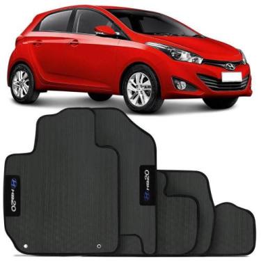Imagem de Tapete Automotivo Hb20 - Borracha Pvc Bordado Linha Black - Tapecars