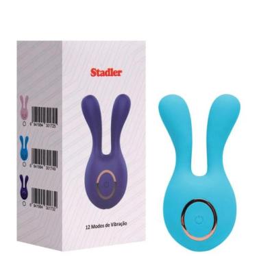 Imagem de Vibrador Clitóris Coelho 12 Modos Stlader Sexy Import, AZUL